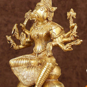 Brass Varahi Amman Idol | Height: 9.5 inch - Budhshiv.com