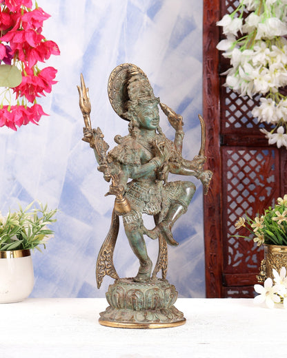 Bronze Ardhanarishwara Indonesian Depiction Sculpture - Budhshiv.com