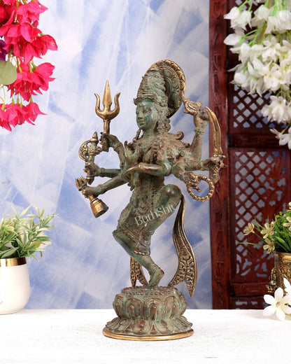 Bronze Ardhanarishwara Indonesian Depiction Sculpture - Budhshiv.com