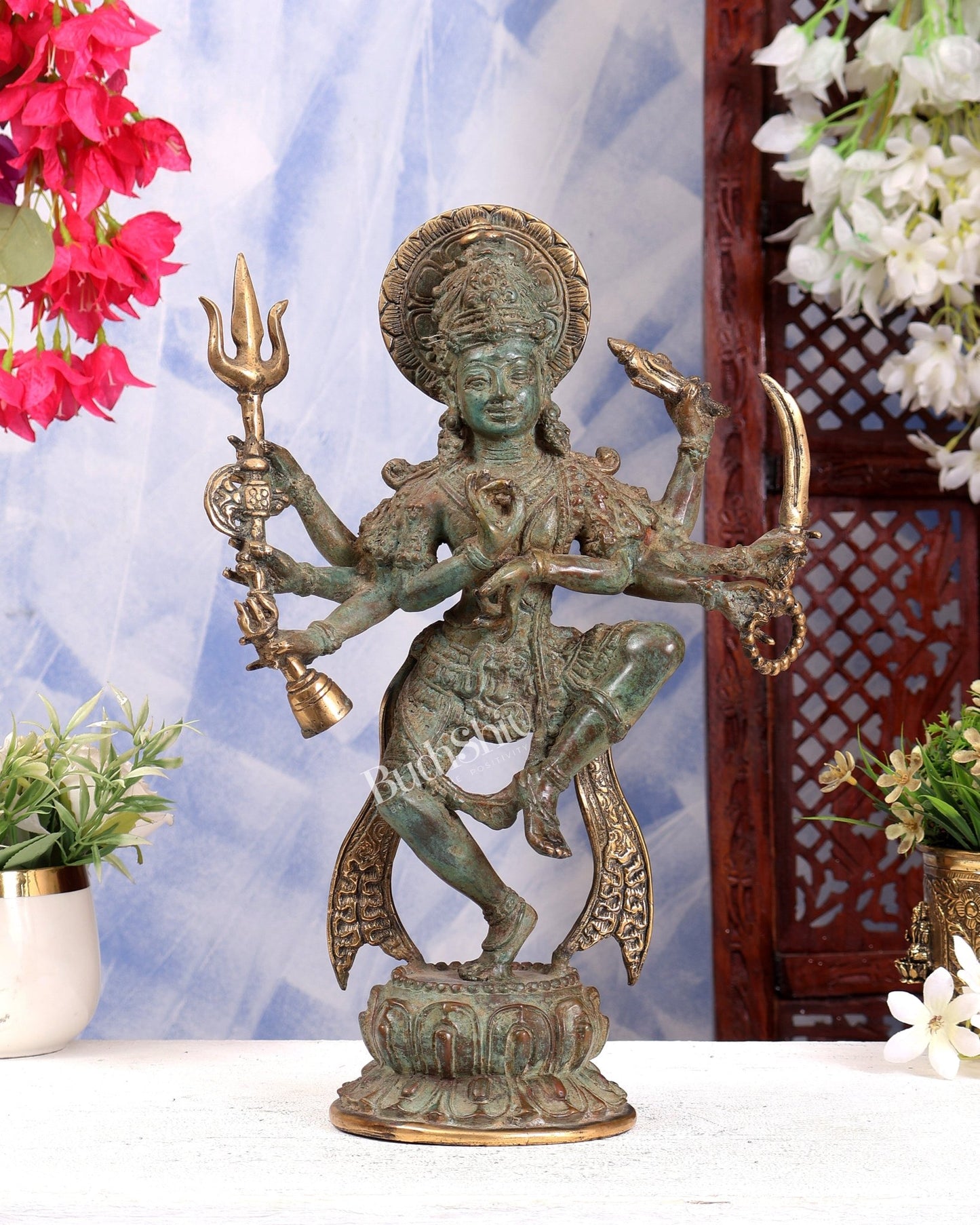 Bronze Ardhanarishwara Indonesian Depiction Sculpture - Budhshiv.com