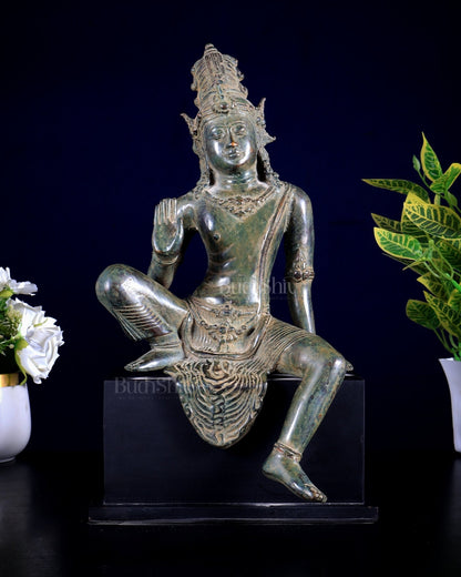 Bronze Avalokiteshvara (Kwan Yin) – Bodhisattva of Compassion 14 inch - Budhshiv.com
