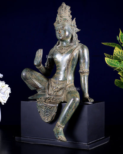 Bronze Avalokiteshvara (Kwan Yin) – Bodhisattva of Compassion 14 inch - Budhshiv.com
