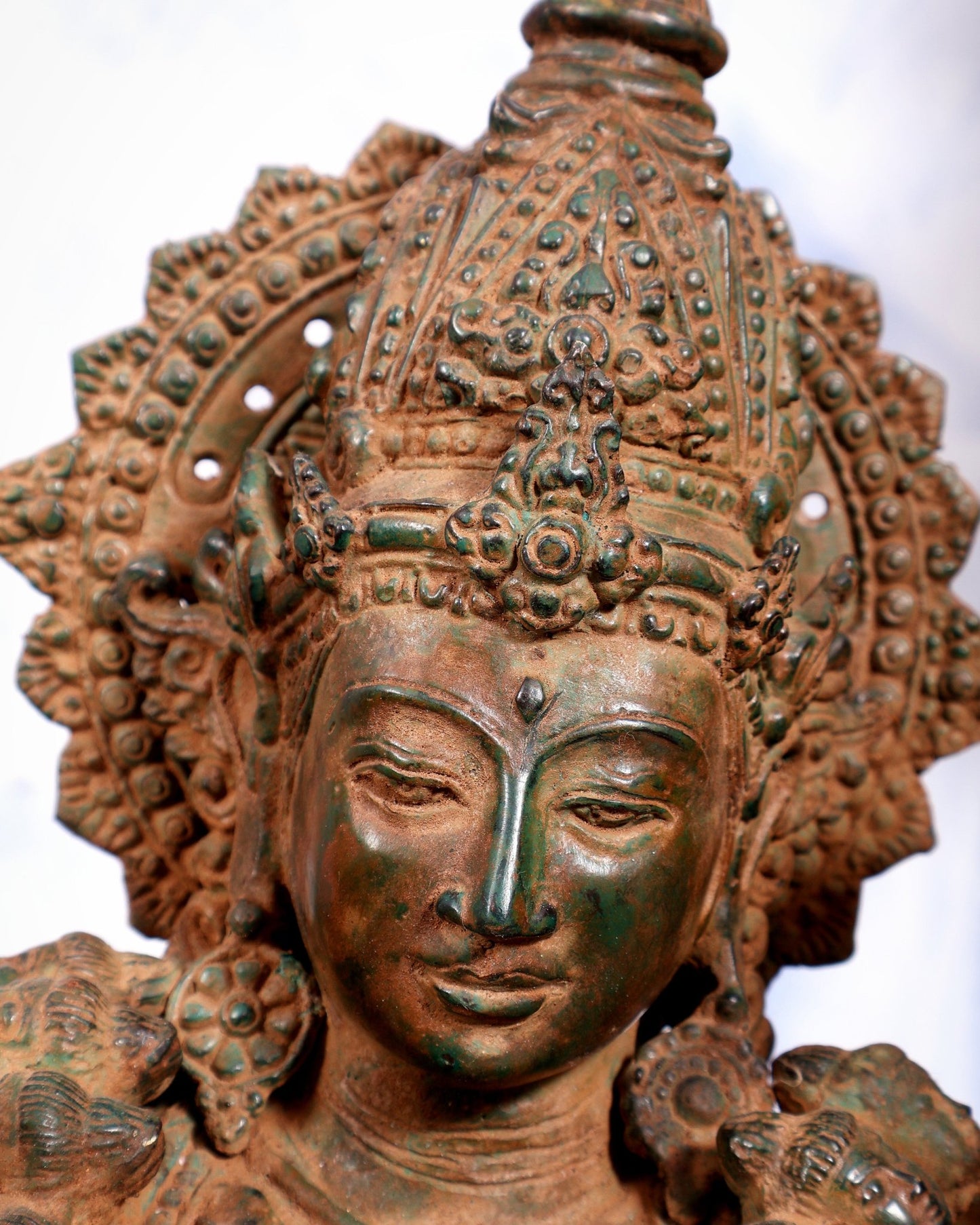 Bronze Dancing Kali Sculpture – Lost Wax Museum Grade 27 inch Earthy patina - Budhshiv.com