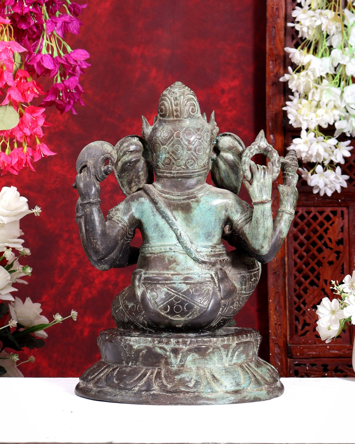 Bronze Ganesha Statue 17 inch Balinese craft - Budhshiv.com