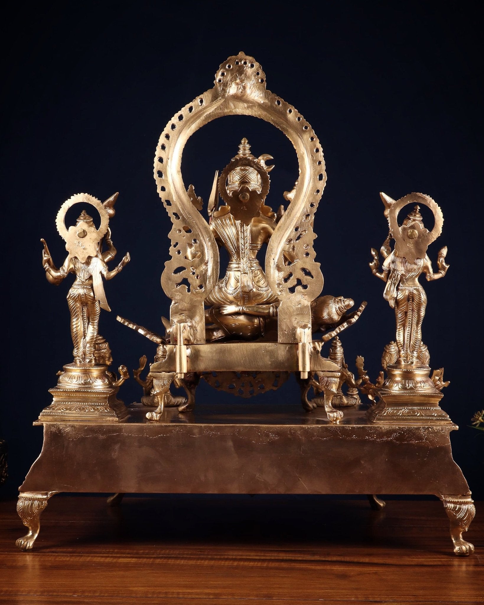 Bronze Lalita devi Tripura Sundari Darbar Court of the Highest power 22" - Budhshiv.com