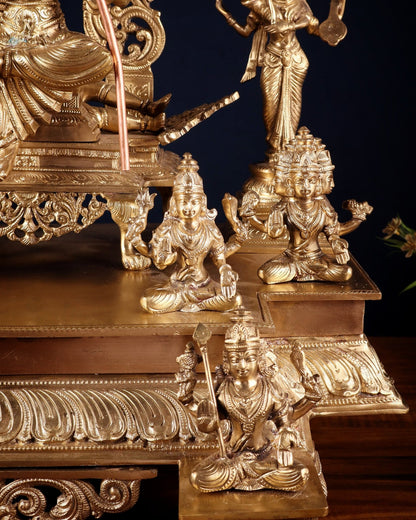 Bronze Lalita devi Tripura Sundari Darbar Court of the Highest power 22" - Budhshiv.com