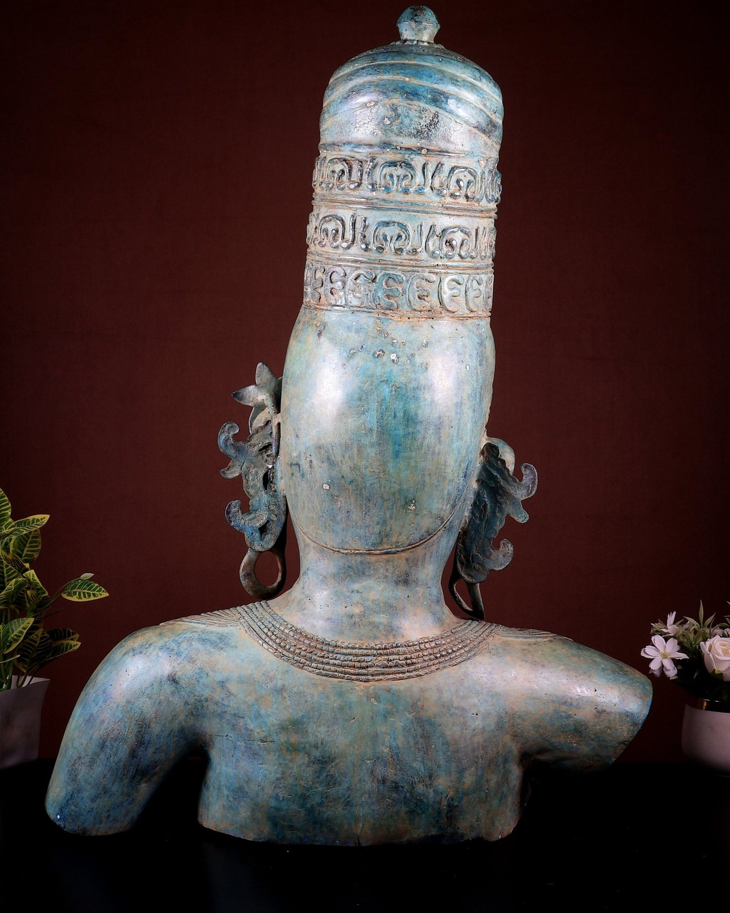 Bronze Parvati Large Museum Style Sculpture | Lost Wax Casting | 76 cm / 30 in - Budhshiv.com