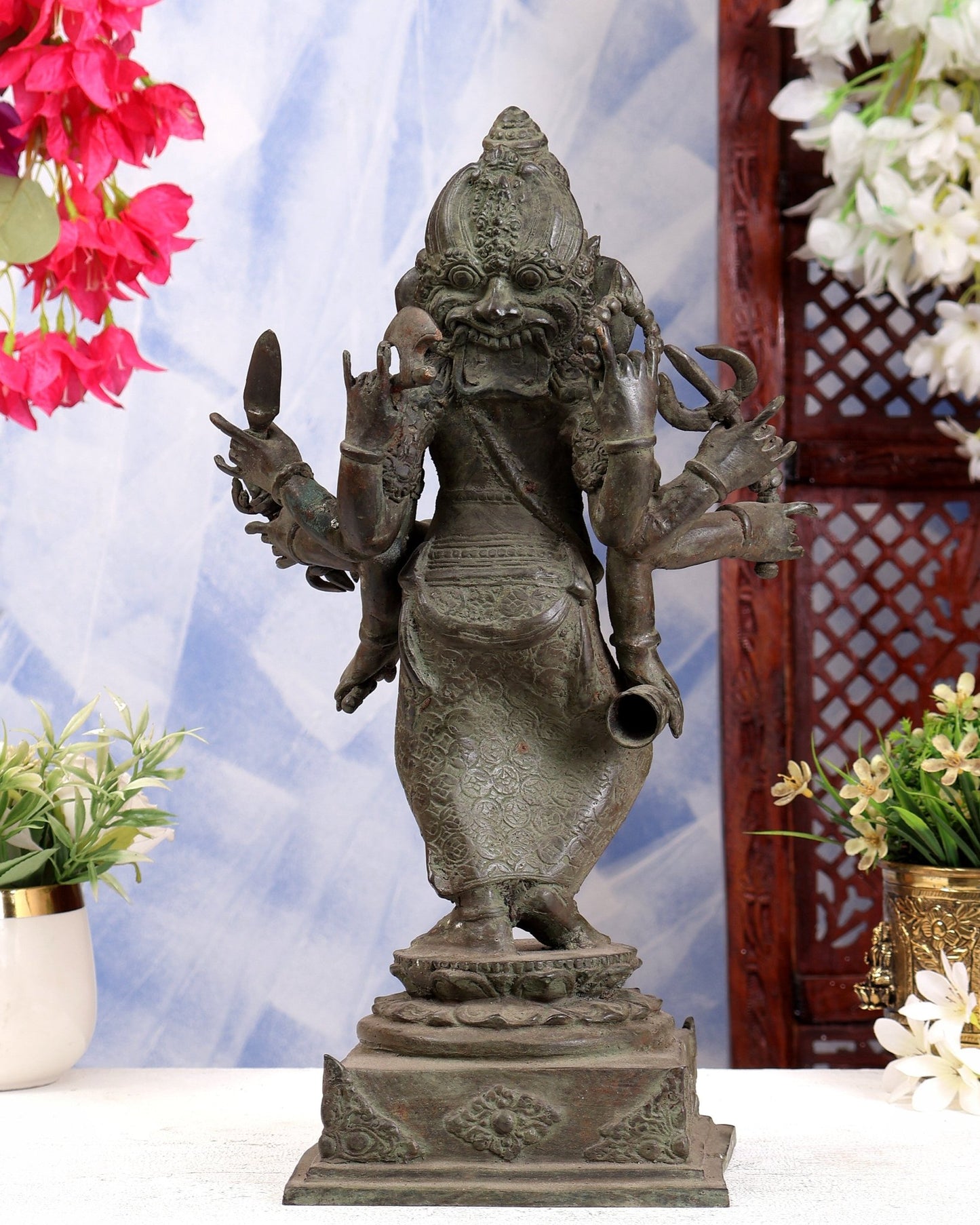 Bronze Standing Ganesha Sculpture – Museum Grade 15 inch - Budhshiv.com