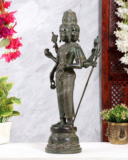 Bronze Standing Lord Brahma Statue 21.5 inch - Budhshiv.com