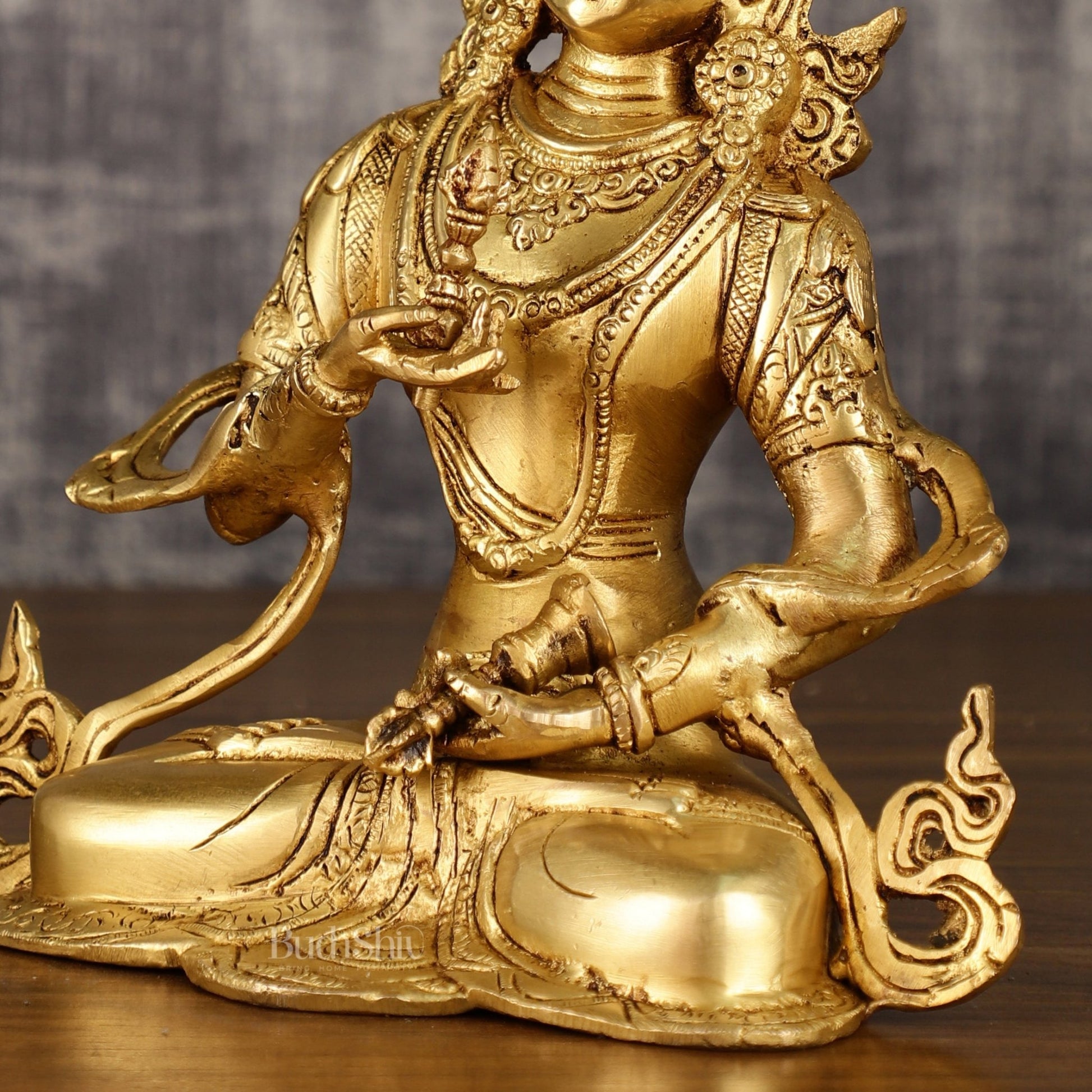 Buddhist Deity Vajrasattva Brass Statue | 10.5 Inch Height | 2.8 KG - Budhshiv.com