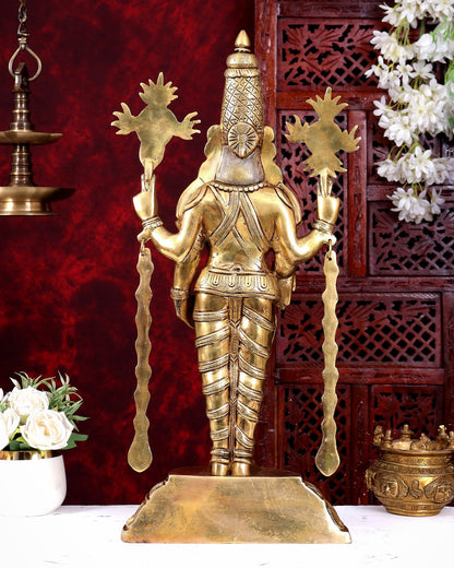 Exclusive Brass Lord Tirupati Balaji Statue – 24 Inch enhanced carvings - Budhshiv.com