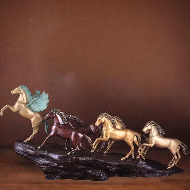 Brass 7 Lucky Horses large 58