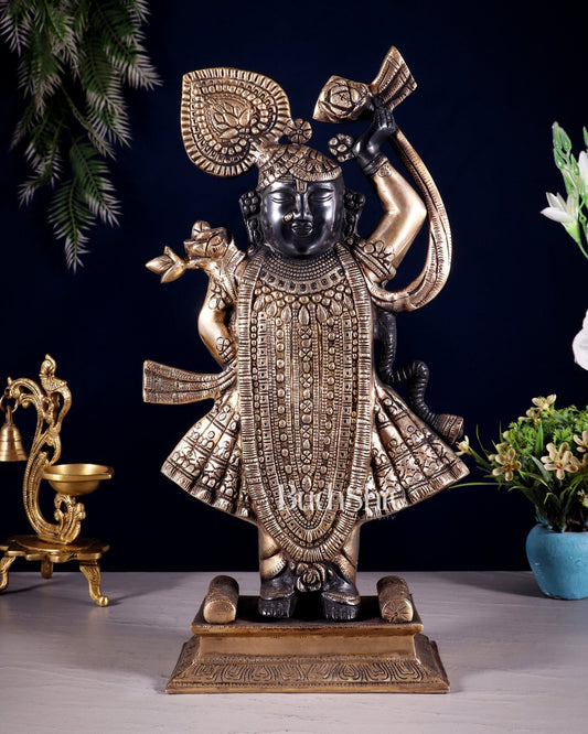 Exquisite Brass Shrinath ji Murti - 18 Inch | - Budhshiv.com