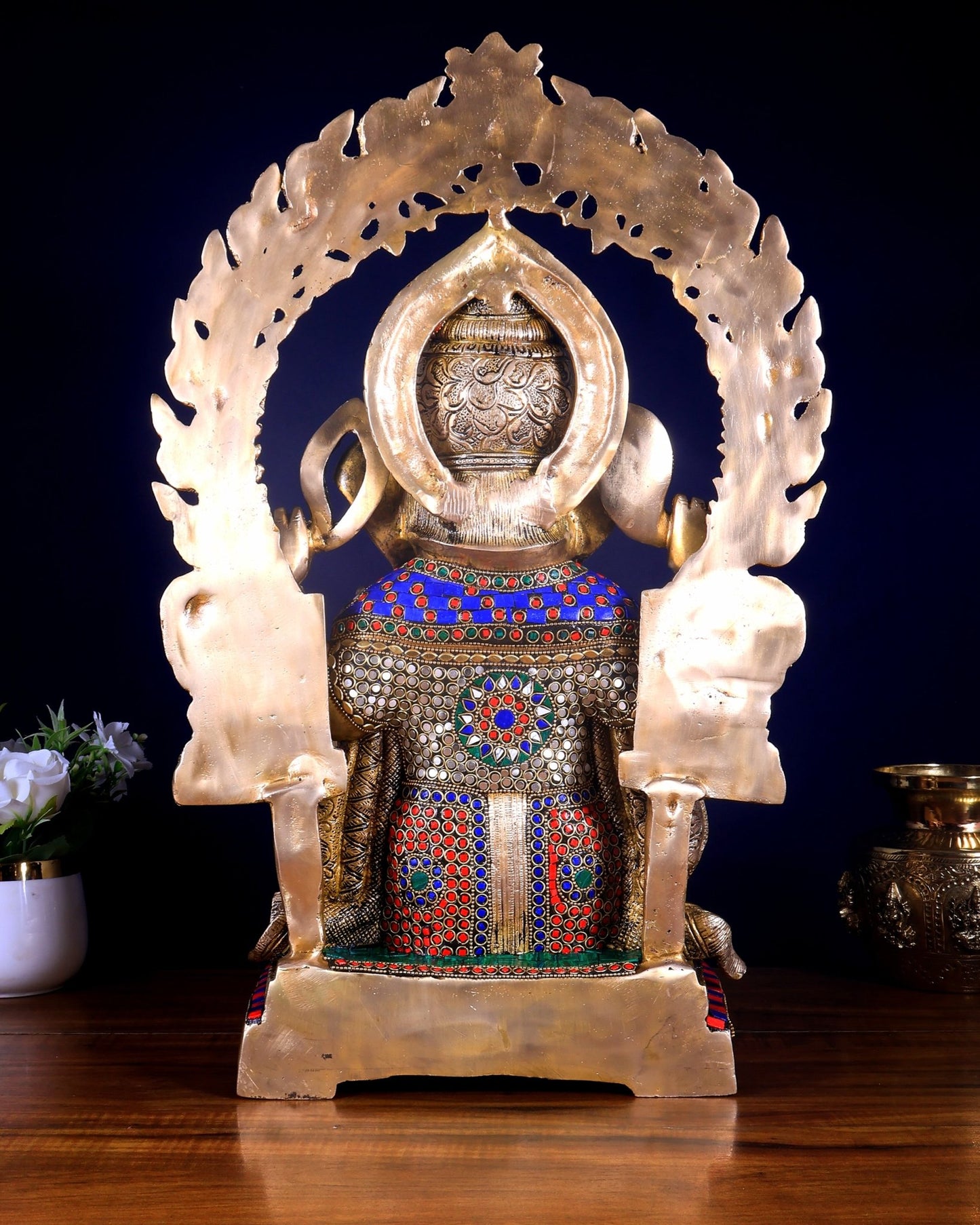 Ganesha Brass Idol 21 inch Puna style - Budhshiv.com