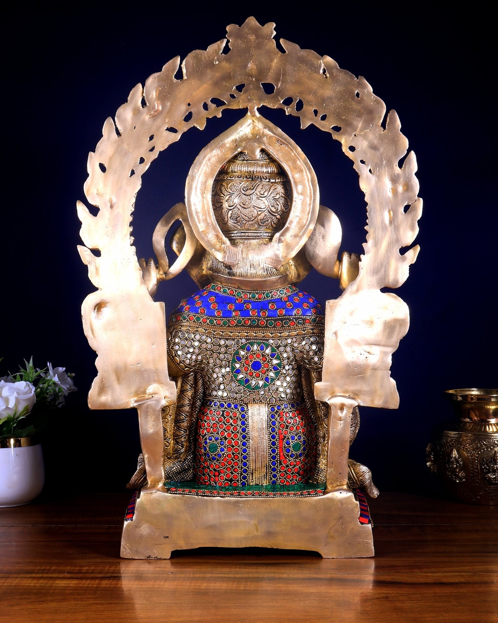 Ganesha Brass Idol 21 inch Puna style - Budhshiv.com