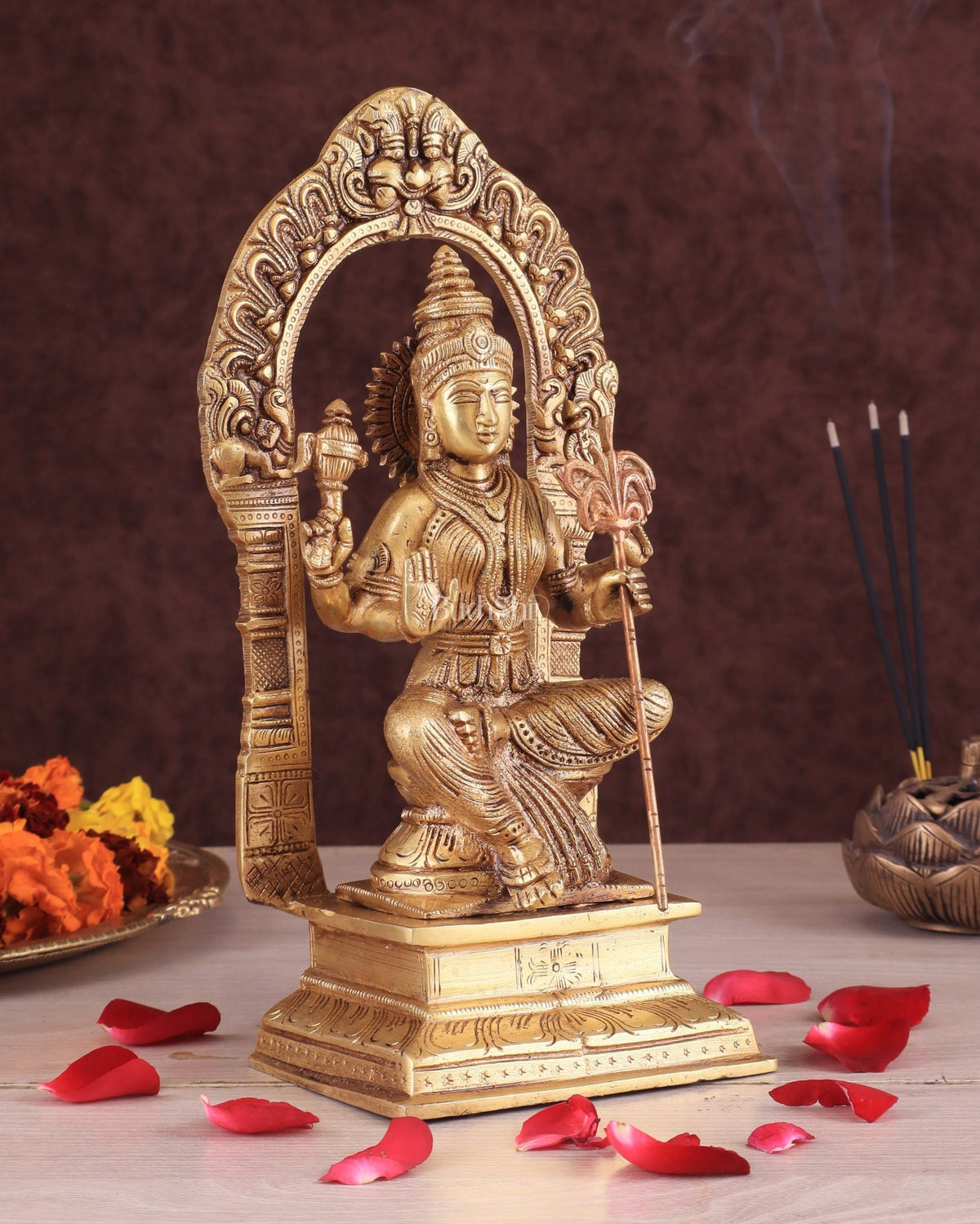 Goddess Lalita Devi Rajarajeshwari Brass Idol – 10