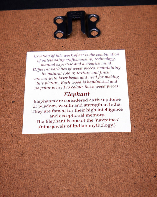 Group of 8 Legendary Elephants | 3D Wooden Wall Hanging Frame with Glass - Budhshiv.com