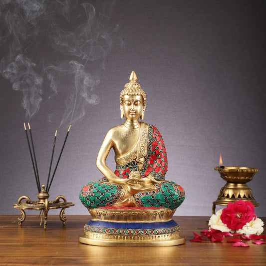 Handcrafted Meditation Buddha Idol - Cambodian Style - Budhshiv.com
