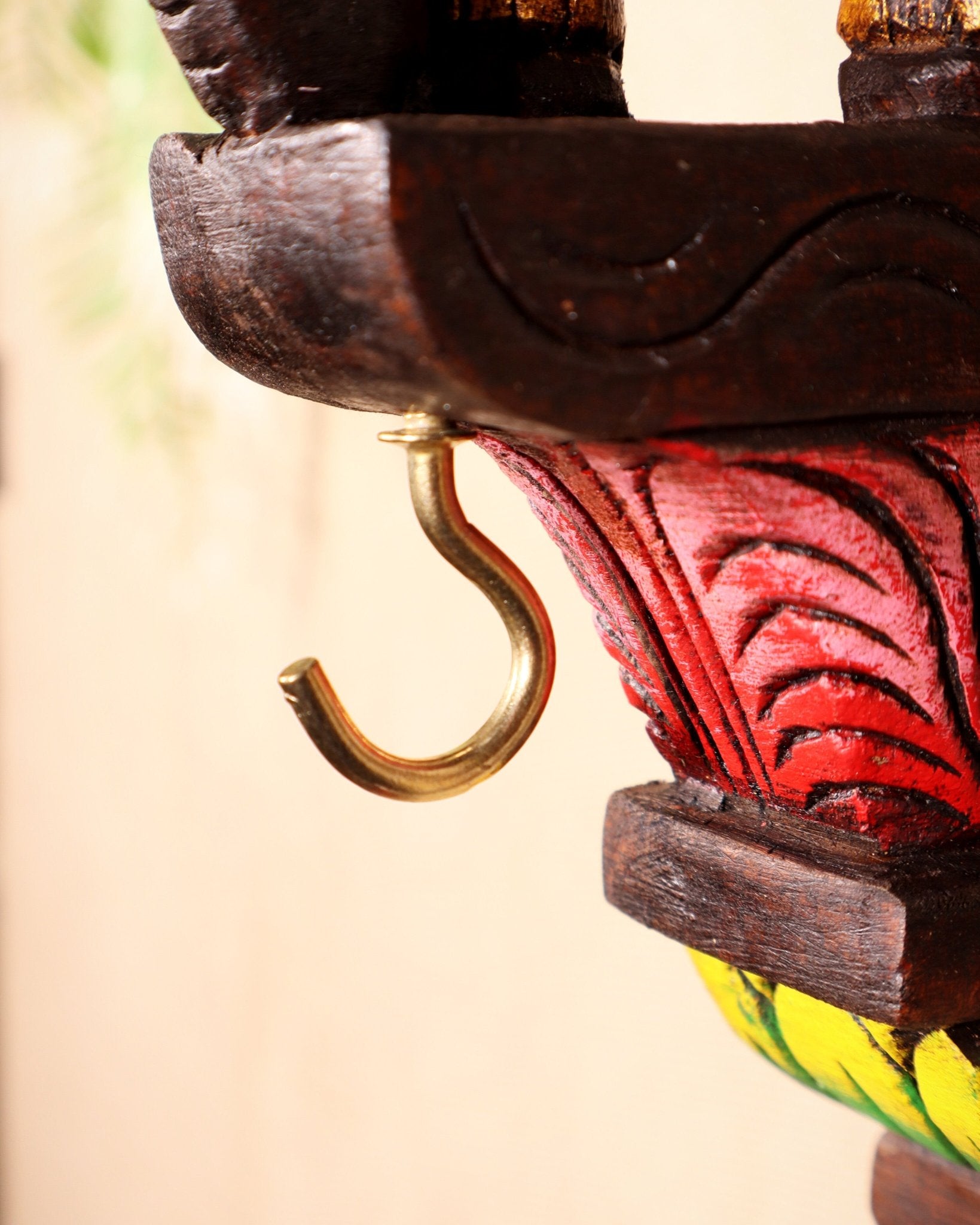 Handcrafted Wooden Elephant Wall Hanging Bracket - Budhshiv.com