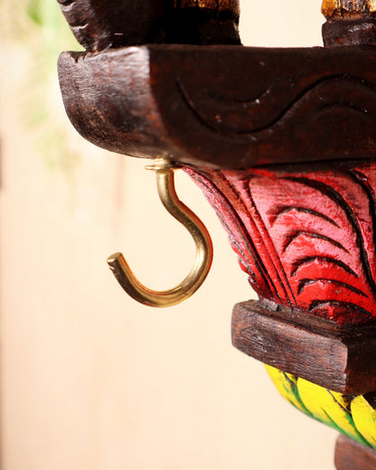 Handcrafted Wooden Elephant Wall Hanging Bracket - Budhshiv.com