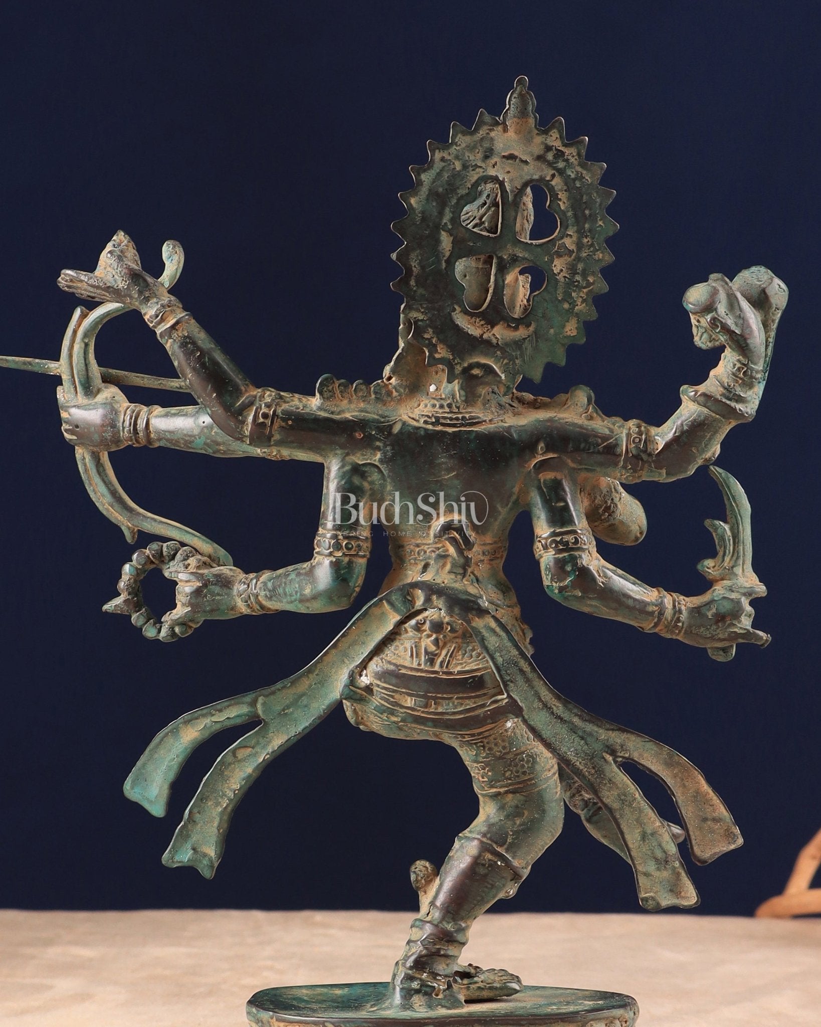 Buy Bronze Dancing Lord Rama with Bow and Arrow 10