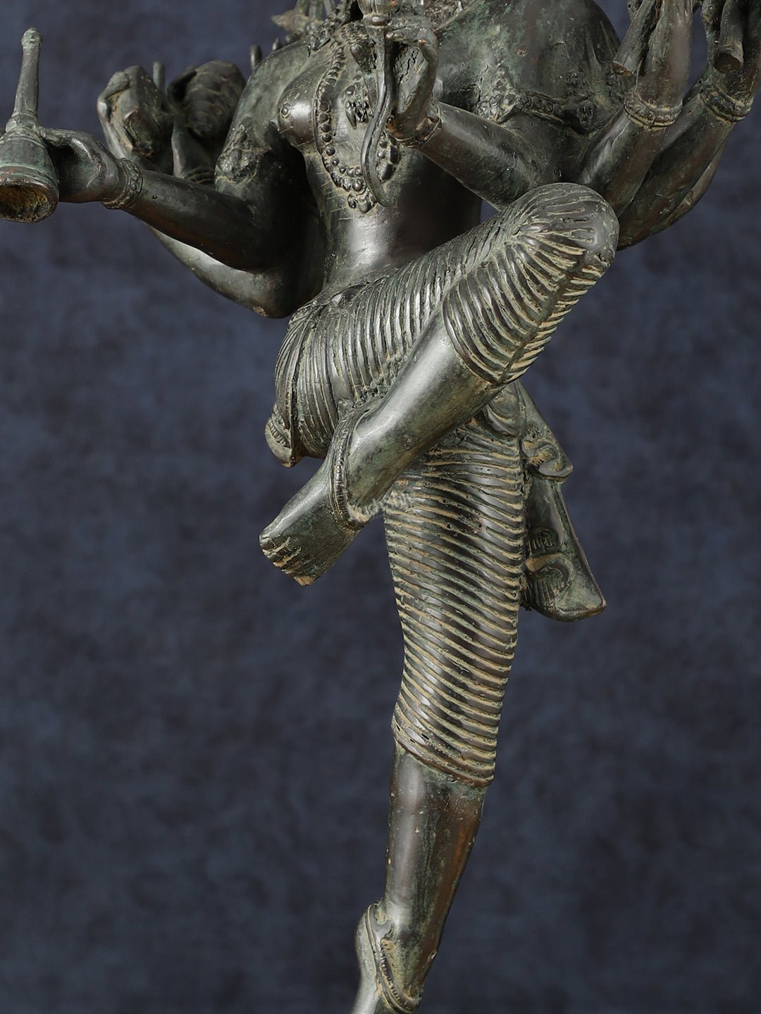 Indonesian Bronze Dancing Parvati Statue | Lost Wax Sculpture | 24" - Budhshiv.com