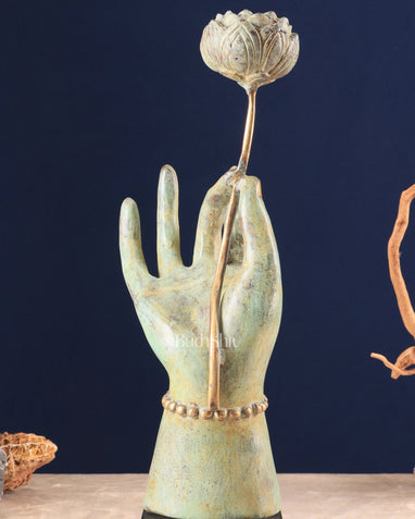 Buy Indonesian Bronze Goddess Parvati Hand Holding a Lotus Table