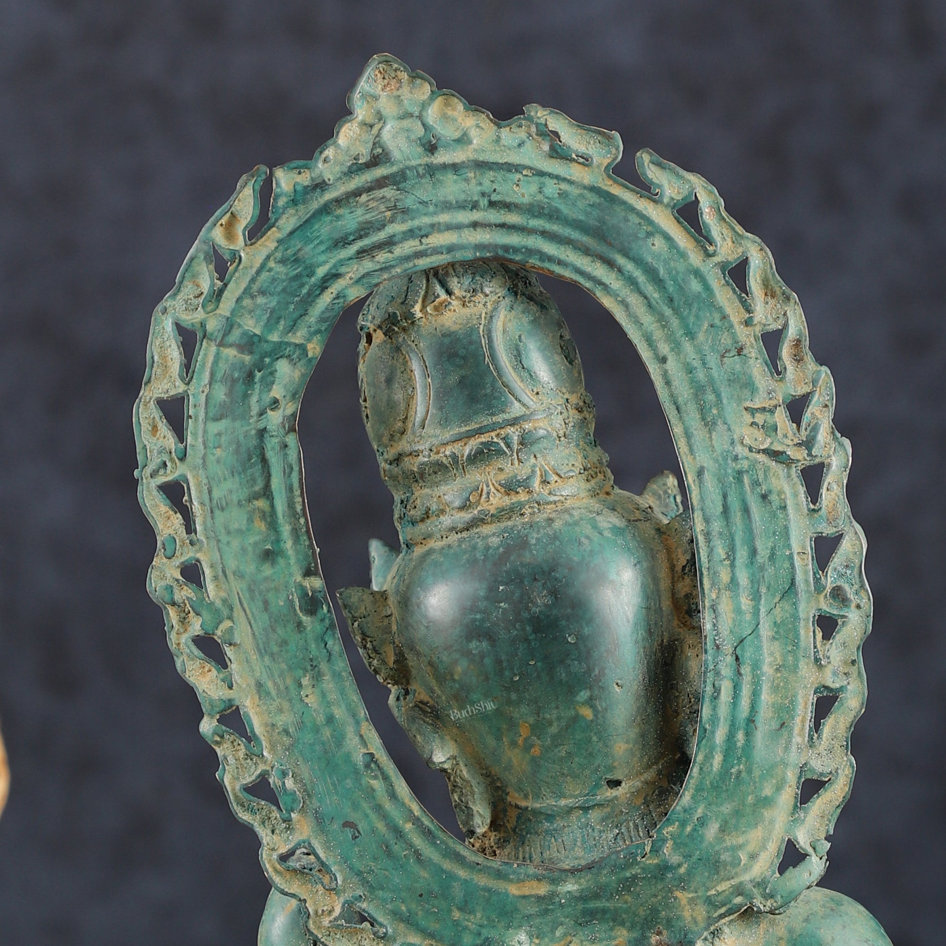 Indonesian Bronze Goddess Parvati Statue | Vintage Lost Wax Casting | 11" - Budhshiv.com