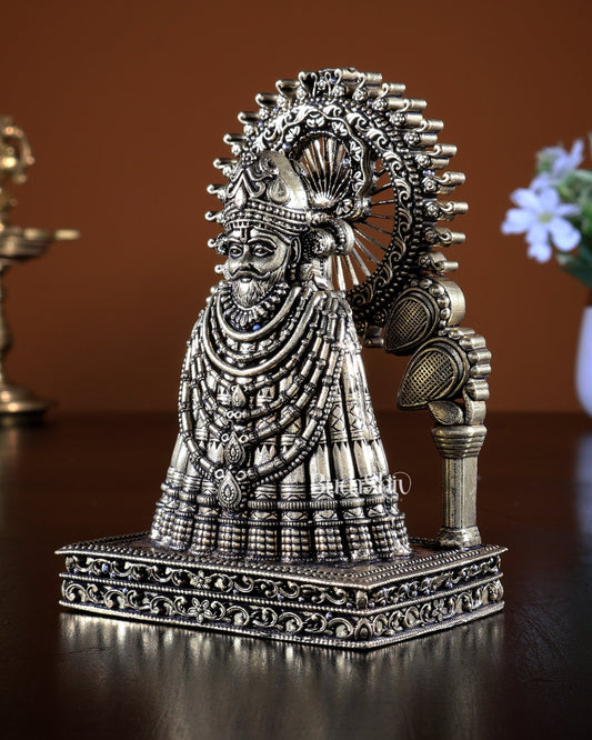 Khatu Shyam Brass Idol | Superfine Devotional Statue 5 inch - Budhshiv.com