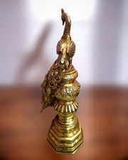 Large Brass Peacock Showpiece 20" - Budhshiv.com