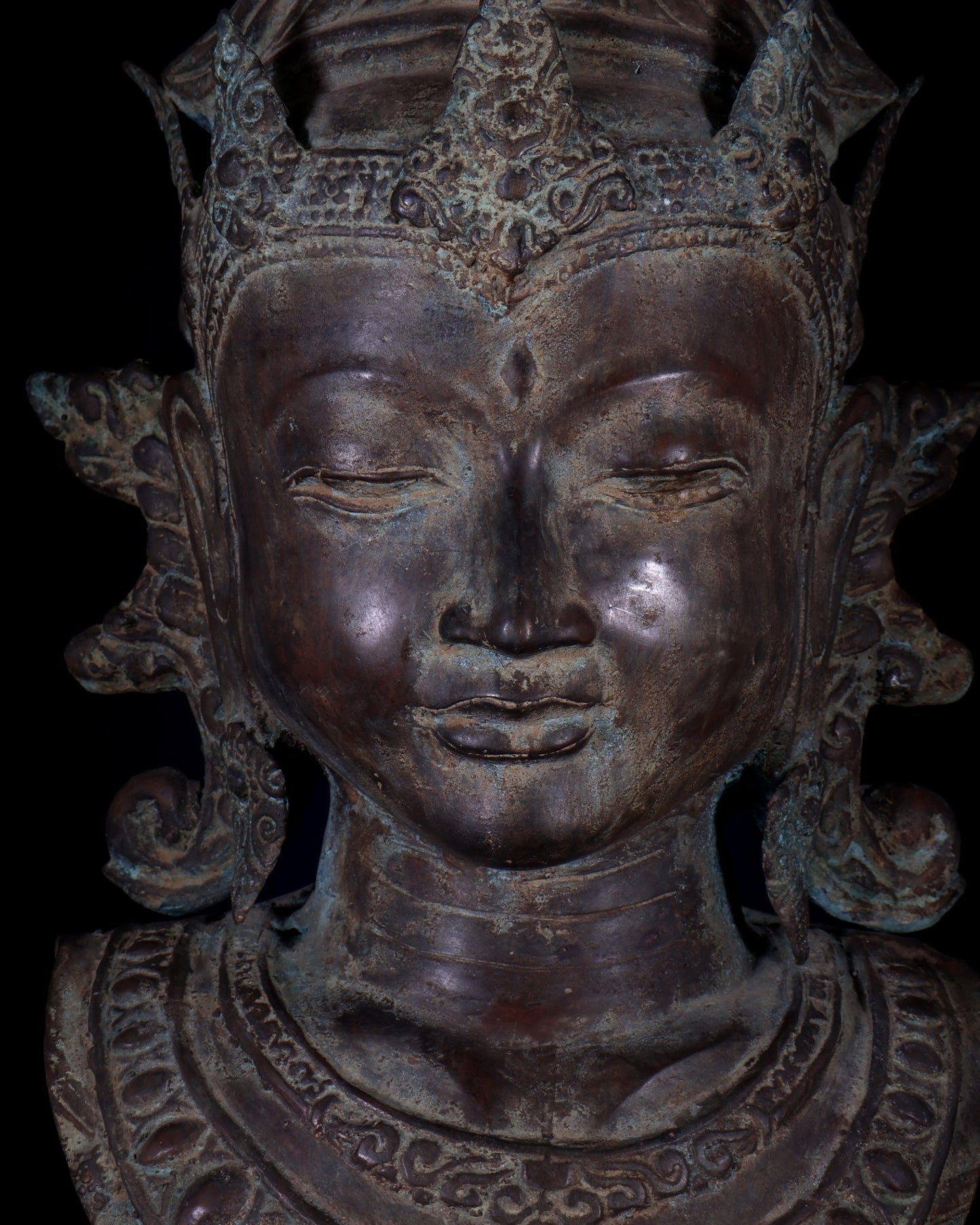 Large Bronze Shiva Face Head statue – Lost Wax Method 32" - Budhshiv.com