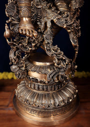 Large Lord Krishna Superfine Brass Sculpture - 48 inch, 75 kg - Budhshiv.com