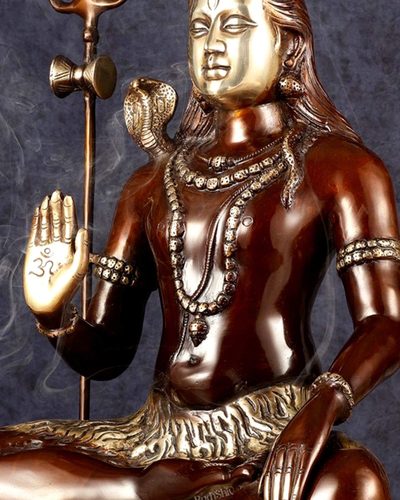 Lord Shiva Brass statue - 24 inch Chola Tone - Budhshiv.com
