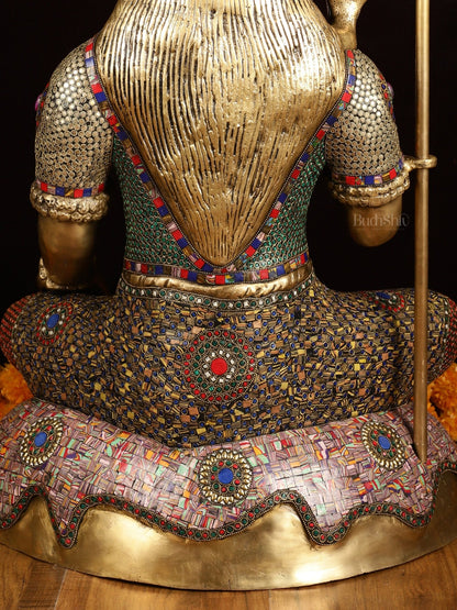 Magnificent Superfine Brass Lord Shiva Statue | 35" tall - Budhshiv.com