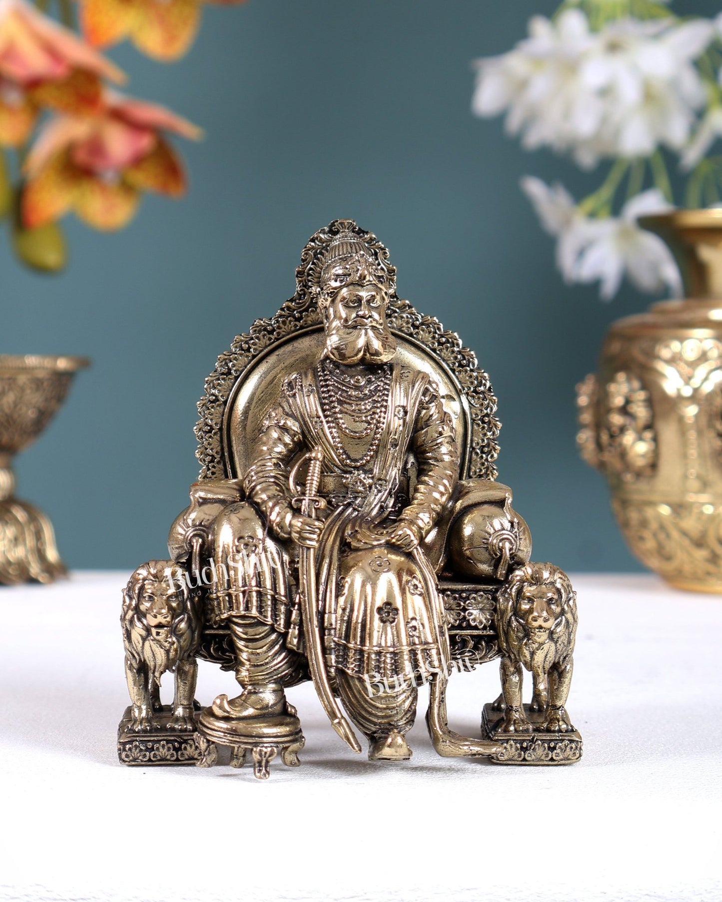 Maharaja Agrasen Superfine Brass Idol – Divine Heritage Statue (4 Inches) - Budhshiv.com