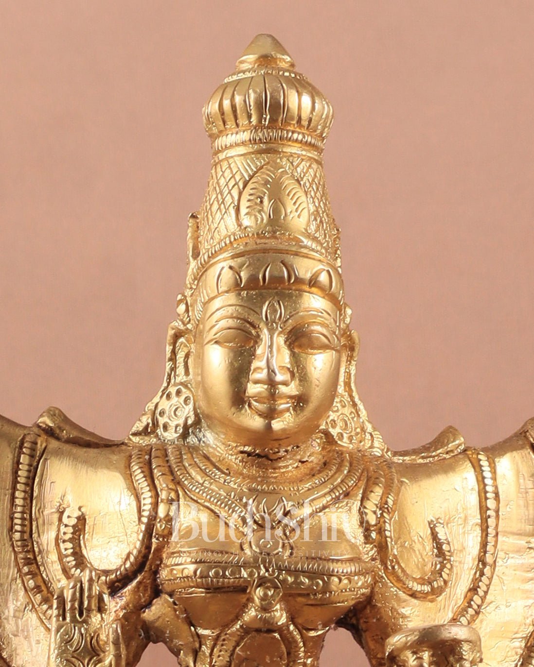 Mahisasur Mardini Durga Brass Idol 10" enhanced carvings - Budhshiv.com