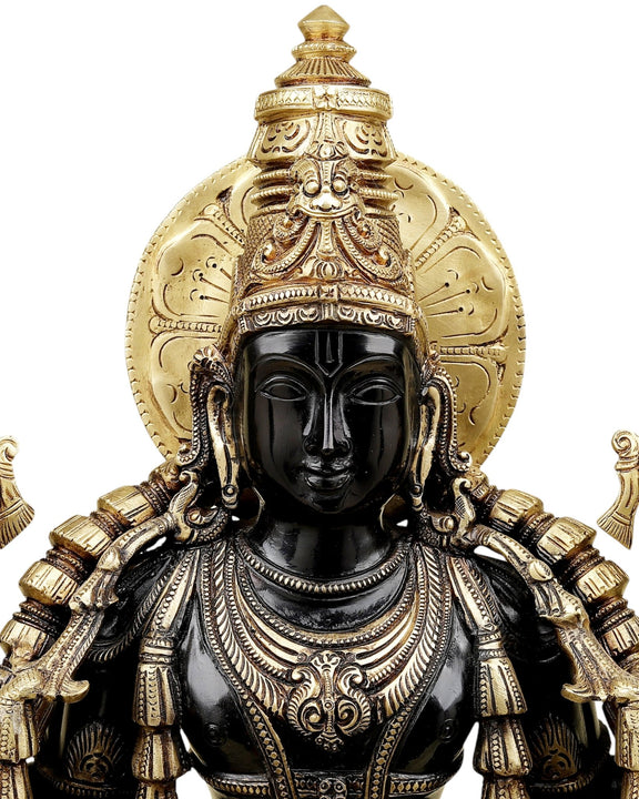 Majestic Lord Vishnu Dashavatar Bronze Statue | 30 Inch (76.2 cm) - Budhshiv.com