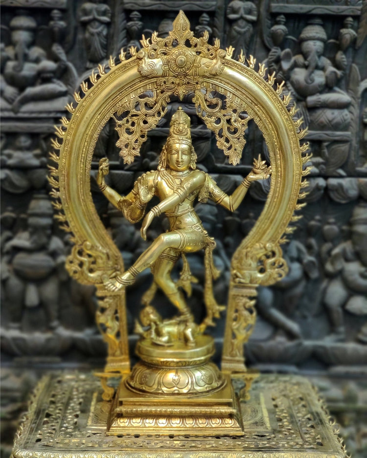Mesmerizing Nataraja Brass Statue - 26 Inch Height | - Budhshiv.com