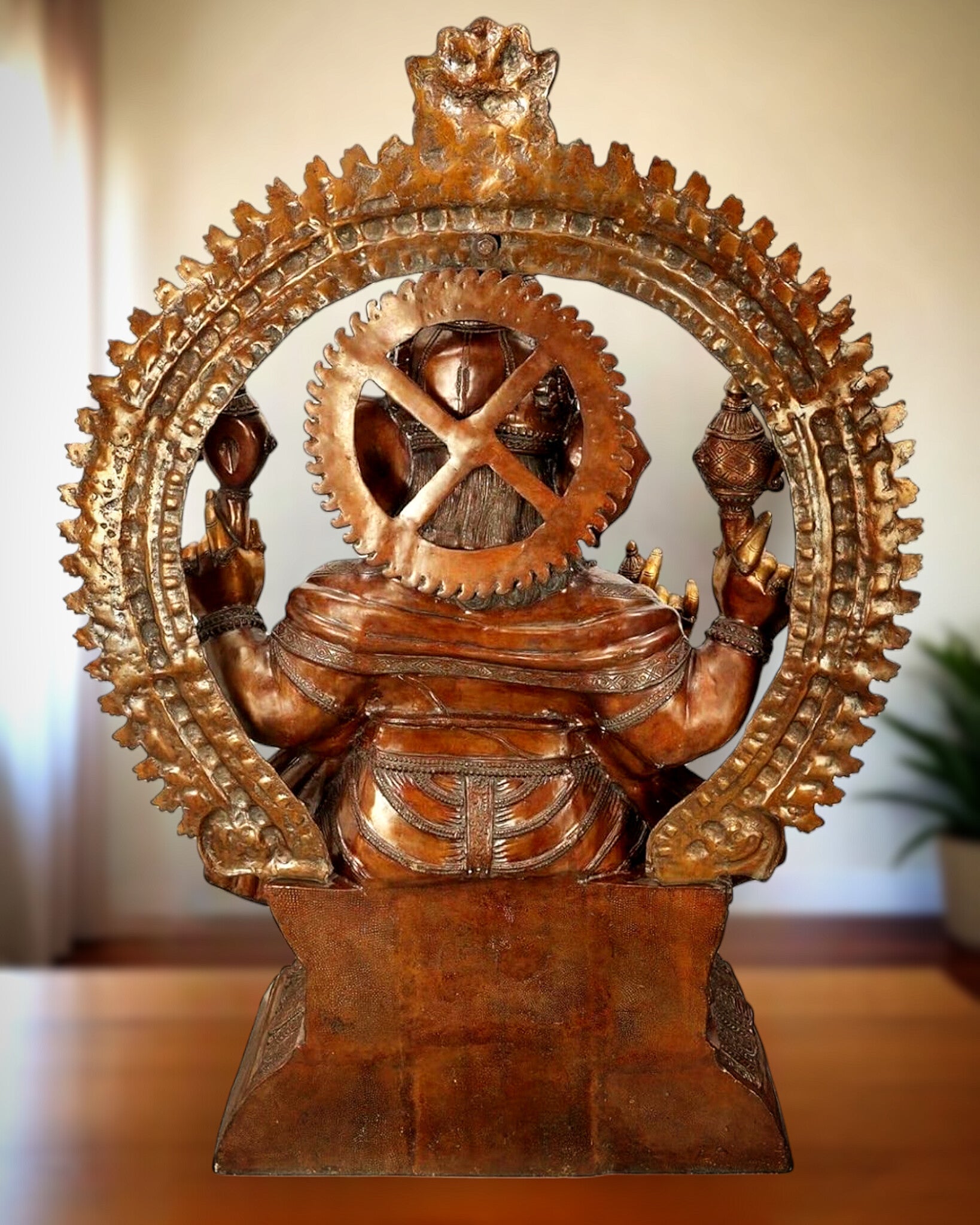 Monumental Pure Brass Lord Ganesha Statue – 230 kg | 6 Feet Tall - Budhshiv.com