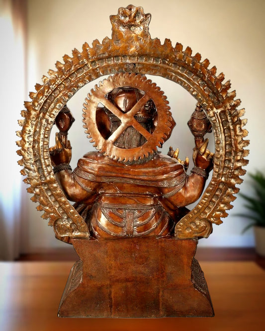Monumental Pure Brass Lord Ganesha Statue – 230 kg | 6 Feet Tall - Budhshiv.com