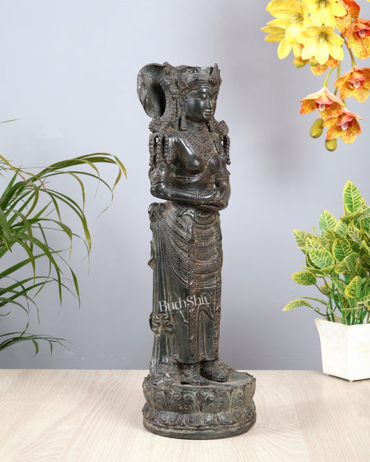 Mother Earth Bhoomi Devi – Indonesian Depiction, Balinese Artistry 18.5 inch - Budhshiv.com