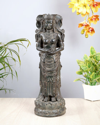 Mother Earth Bhoomi Devi – Indonesian Depiction, Balinese Artistry 18.5 inch - Budhshiv.com