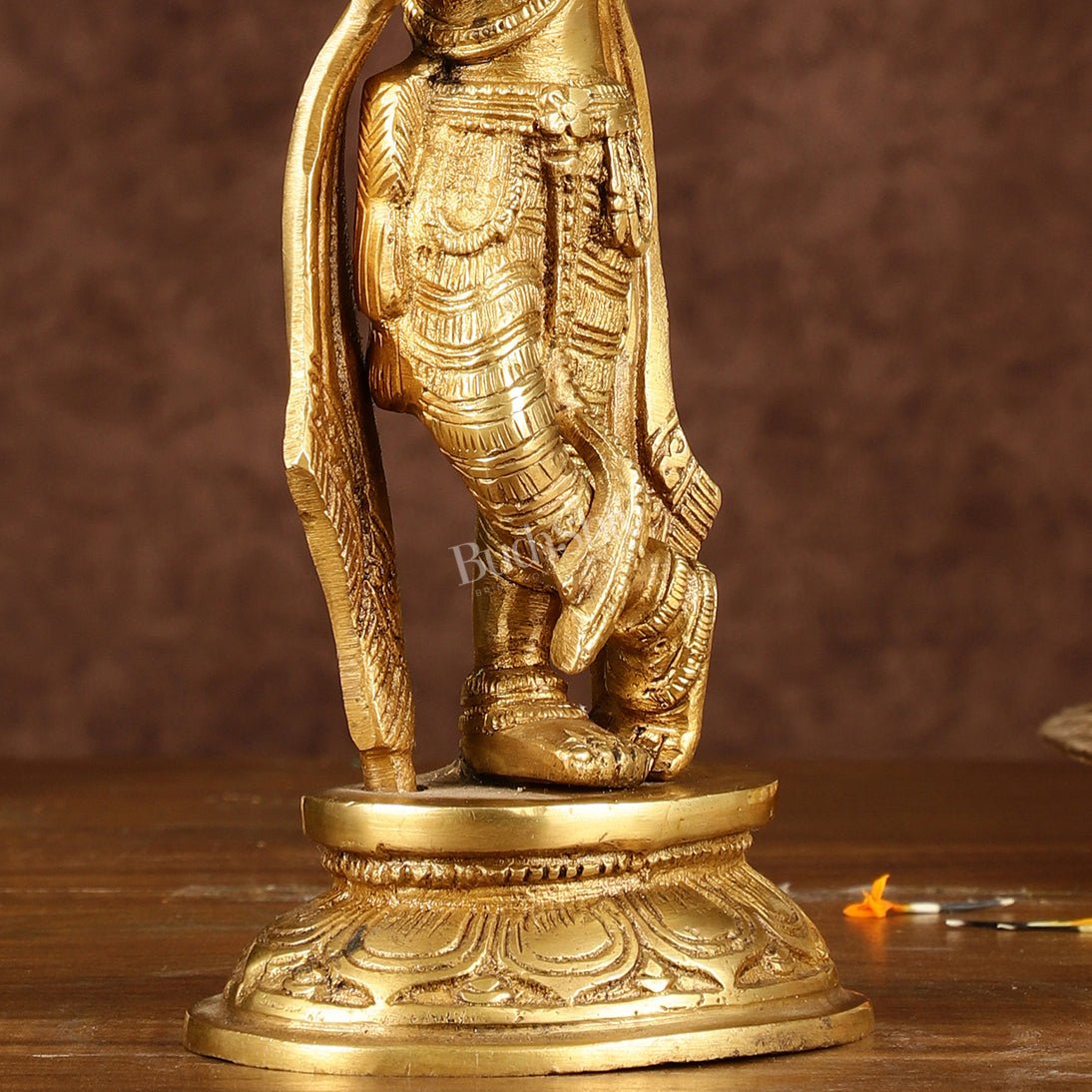 Murlidhari Krishna Idol 9.5" antique finish - Budhshiv.com