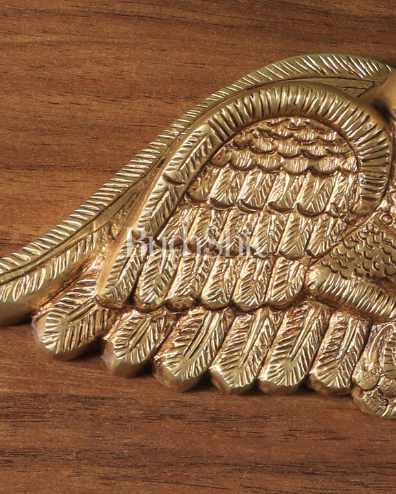 Pair of Brass Parrots wall hanging - Budhshiv.com