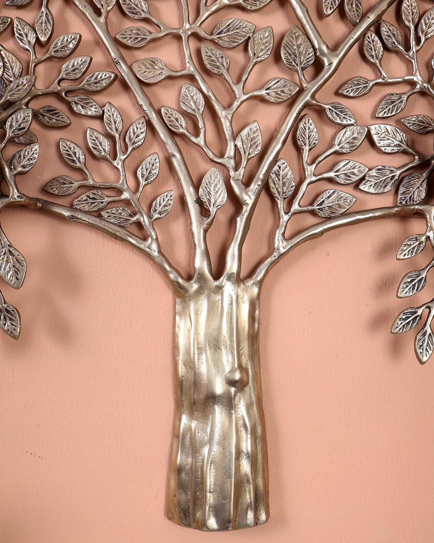 Premium Brass Kalpavriksha Tree with Birds Wall Hanging – Handcrafted Tree of Life Wall Décor 24 inch - Budhshiv.com