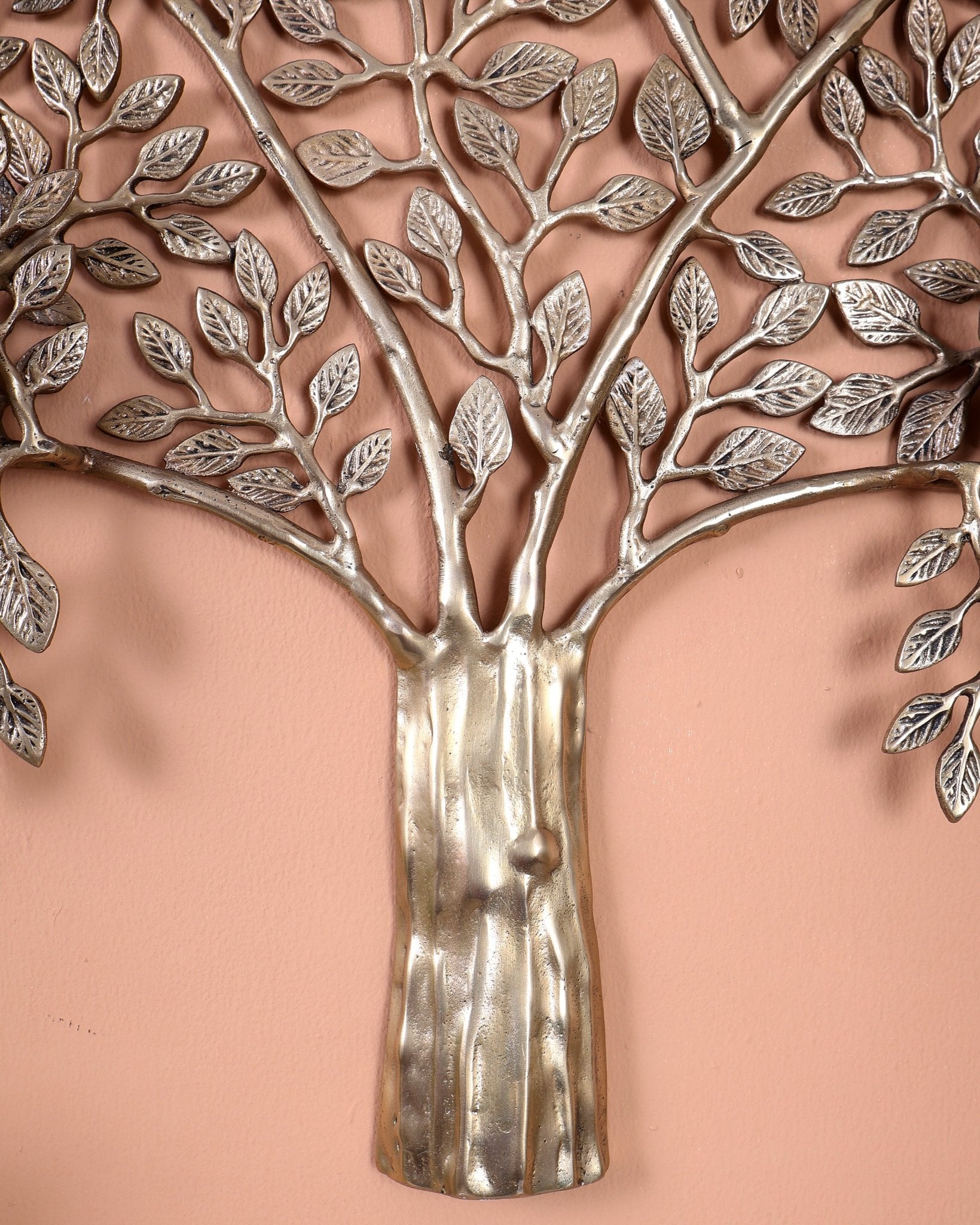 Premium Brass Kalpavriksha Tree with Birds Wall Hanging – Handcrafted Tree of Life Wall Décor 24 inch - Budhshiv.com