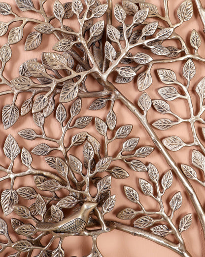 Premium Brass Kalpavriksha Tree with Birds Wall Hanging – Handcrafted Tree of Life Wall Décor 24 inch - Budhshiv.com
