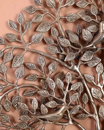 Premium Brass Tree of Life Kalpavriksha Wall Hanging – Handcrafted Auspicious Wall Décor 18 inch - Budhshiv.com