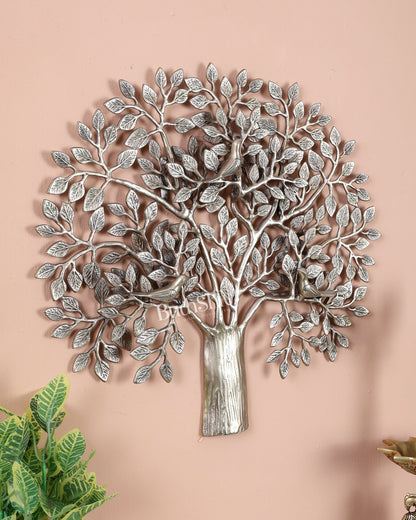Premium Brass Tree of Life Kalpavriksha Wall Hanging – Handcrafted Auspicious Wall Décor 18 inch - Budhshiv.com