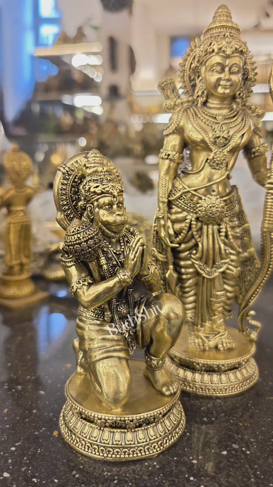 Brass Superfine Ram Darbar Individual Standing Idols Set (8 Inches)